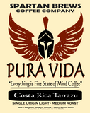 Pura Vida - Costa Rica Tarrazu Light/Med Roast - 12oz (Single Origin)
