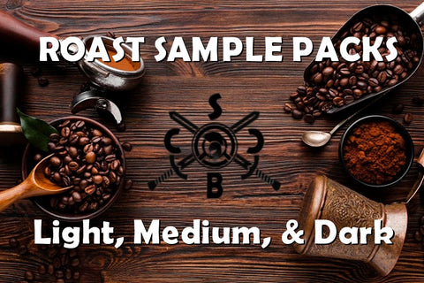 Roast Profile Sample 4-4oz Packs, - Select Light, Medium, or Dark Roasts