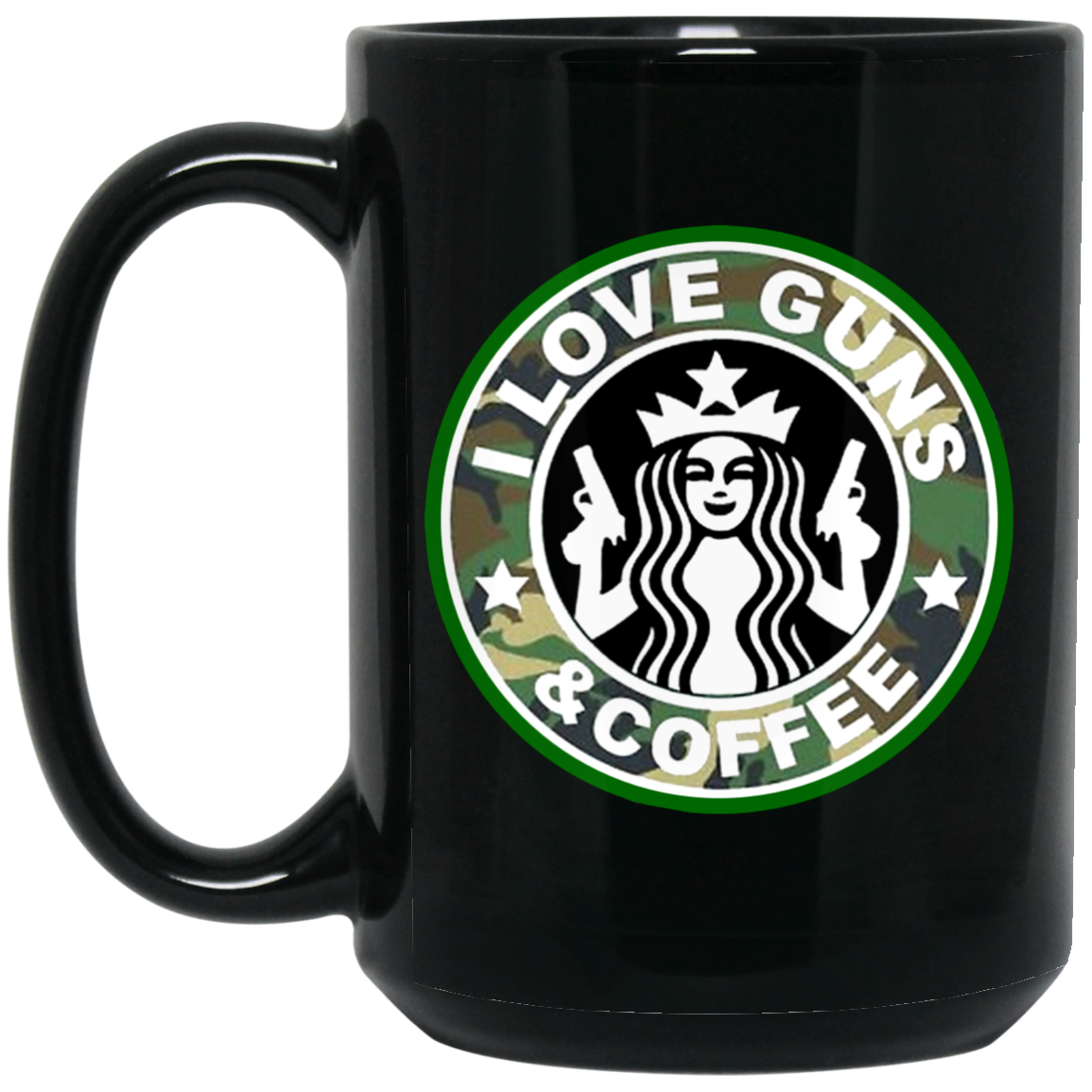 G C 15 Oz Black Mug g-c-15-oz-black-mug