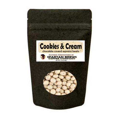 Cookies & Cream Chocolate Espresso Beans 4oz