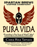 Pura Vida - Costa Rica Tarrazu Light/Med Roast (Single Origin)