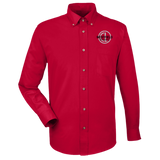 wade413 Harriton Mens Easy Blend Long Sleeve Twill Shirt