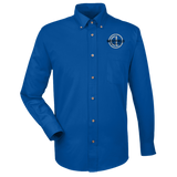 wade413 Harriton Mens Easy Blend Long Sleeve Twill Shirt