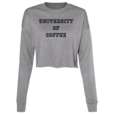 University of Coffee Ladies' Cropped Fleece Crew