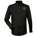 sbcc Harriton Mens Easy Blend Long Sleeve Twill Shirt