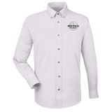 wade413 Harriton Mens Easy Blend Long Sleeve Twill Shirt