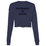 University of Coffee Ladies' Cropped Fleece Crew