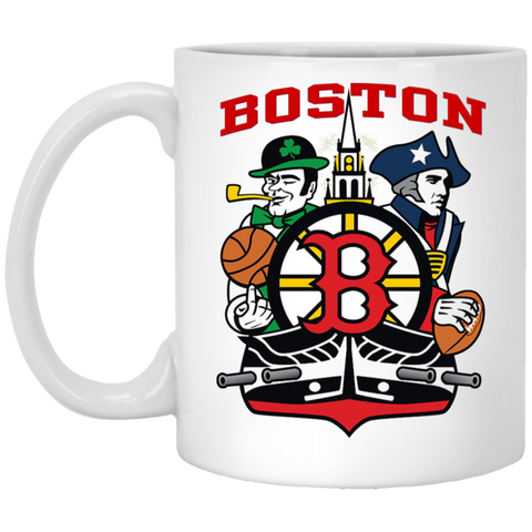 Boston Teams 11 oz. White Mug