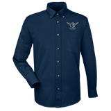 sbcc Harriton Mens Easy Blend Long Sleeve Twill Shirt
