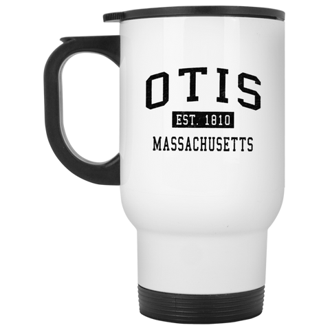 Otis Est White Travel Mug