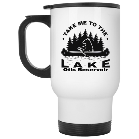 Otis Take Me White Travel Mug