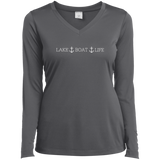 Otis Lake Boat Life Ladies’ Long Sleeve Performance V-Neck Tee