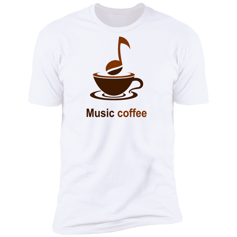 Music Coffee Premium Short Sleeve Tee