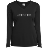 Otis Lake Boat Life Ladies’ Long Sleeve Performance V-Neck Tee