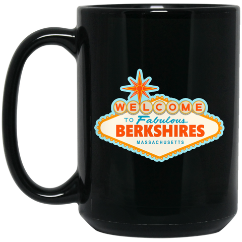 Otis Fabulous Berkshires 15 oz. Black Mug