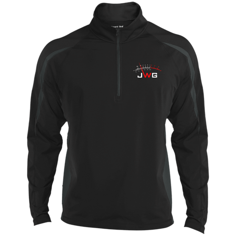 Heff413 Men's Sport Wicking Colorblock 1/2 Zip