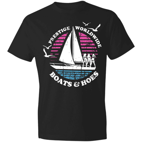 Prestige World Wide Black Lightweight T-Shirt 4.5 oz