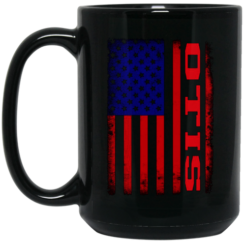 Otis Flag 15 oz. Black Mug