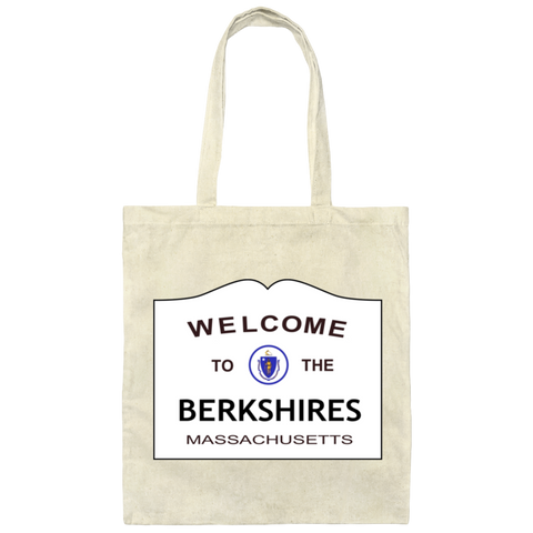 Otis Welcome to the Berkshires Canvas Tote shopping Bag