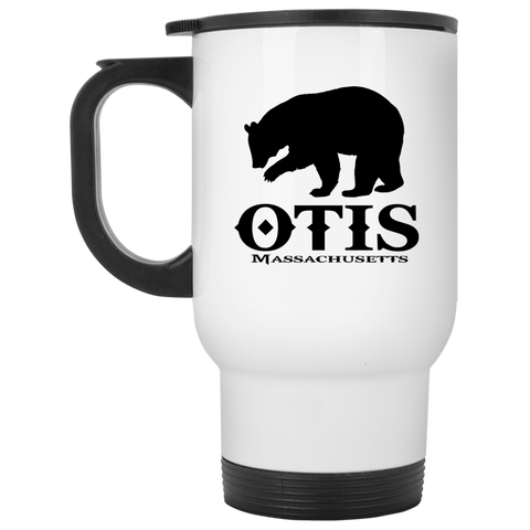 Otis White Travel Mug