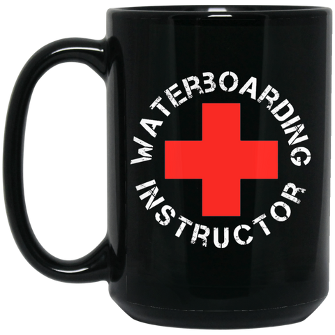 Waterboard Instructor 15 oz. Black Mug
