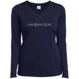 Otis Lake Boat Life Ladies’ Long Sleeve Performance V-Neck Tee